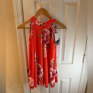 💟 Milan Kiss Floral Sleeveless blouse